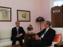 Fiscal General de China y Embajador cubano sostienen fraternal encuentro.