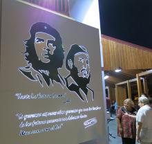 INAUGURATION IN CYPRUS OF A MONUMENT DEDICATED TO FIDEL AND CHE
