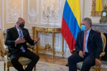 Bogotá, 11 ene (Prensa Latina) El presidente de Colombia, Iván Duque, recibió hoy las Cartas Credenciales del nuevo embajador de Cuba en esta nación suramericana, Javier Caamaño Cairo..