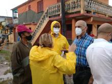 La provincia acumula más de 100 milímetros de lluvias, precipitaciones que fueron particularmente fuertes en loa municipios de Ciénaga de Zapata, Jaguey Grande, Pedro Betancourt y Unión de Reyes y en la propia cabecera provincial