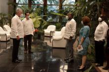 El Presidente de la República de Cuba, Miguel Díaz-Canel Bermúdez, recibió en la tarde de este miércoles al ministro de Salud de la República de Kenya, excelentísimo señor Mutahi Kagwe, quien realiza una visita de trabajo a nuestro país