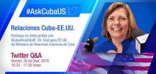 Mañana intercambio en Twitter con Josefina Vidal