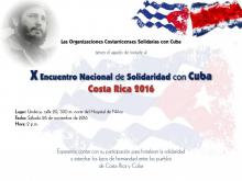X Encuentro de Solidaridad con Cuba Costa Rica 2016