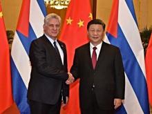 Presidente cubano Miguel Diaz-Canel y presidente chino Xi Jimping