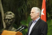 Presidente cubano Miguel Díaz-Canel Bermudez