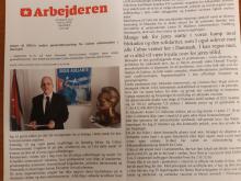 Arbejderen publishes intervention of the Ambassador of Cuba.