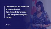 Statement to the media on the change of date for the submission of the Cuban resolution against the blockade