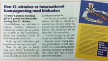 olidaridad danesa con Cuba en contra del bloqueo de EE.UU.