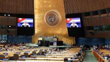 Cuba denounces at the UN the US blockade and a growing cultural and media war