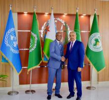 Nuevo encuentro del embajador de Cuba con el canciller de Yibuti