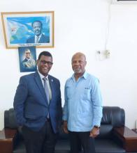 Le directeur des relations multilatérales du ministère djiboutien des Affaires étrangères reçoit l'ambassadeur de Cuba