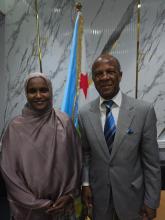 La Secrétaire d'État aux Sports de Djibouti reçoit l'Ambassadeur de Cuba en visite de courtoisie.