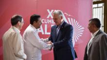 Presidente cubano recibe en el Palacio de la Revolución a las delegaciones a la Cumbre ALBA-TCP 
