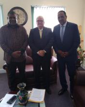 Recibe nuevo Ministro de Relaciones Exteriores de Dominica a Embajador de Cuba.