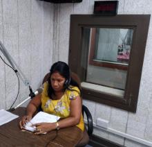 Interview on the radio of Dominica of the Head of the Cuban Brigade of Health Collaborators.