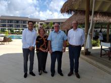 Evalua Embajador posibilidad de comercialización de productos cubanos en Hotel Kempinski Dominica