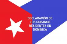 Declaración de los cubanos residentes en Dominica