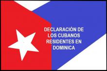 Se pronuncian cubanos residentes en Dominica en contra del bloqueo
