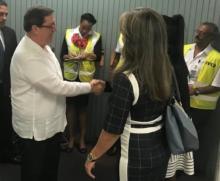 Canciller cubano arriba a Trinidad y Tobago como parte de su gira por el Caribe