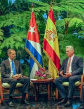 Sostuvieron conversaciones oficiales Díaz-Canel y Felipe VI