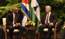 Recibió Presidente de Cuba al Rey de Lesoto
