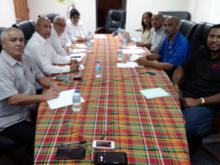 DELEGACIÓN CUBANA SE REUNE CON AUTORIDADES DOMINICAS DE LA OFICINA DE MANEJO DE DESASTRES. 