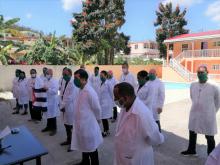 Reafirma brigada cubana de salud “Henry Reeve” en Dominica su compromiso de ganar la batalla frente al COVID – 19.