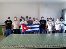 Conmemora Brigada Henry Reeve en Dominica natalicio del Comandante en Jefe Fidel Castro Ruz.