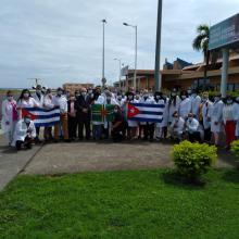 The Henry Reeve Brigade that fought COVID-19 in Dominica returns to Cuba.