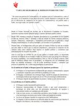 Pronunciamiento contra el Bloqueo 