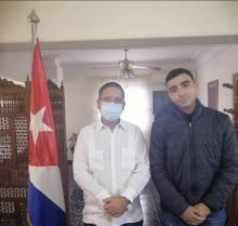 Estudiante palestino que estudiará medicina en Cuba