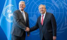 Recibe Secretario General de Naciones Unidas a Vice Primer Ministro de Cuba