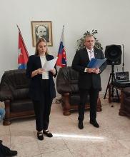 La Embajada de Cuba en Eslovaquia celebra el día de la cultura cubana. La Embajada de Cuba en Eslovaquia celebra el día de la cultura cubana.