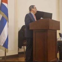 Conferencia ofrecida por el Ministro de Relaciones Exteriores de la República de Cuba, Bruno Rodríguez Parrilla, sobre la Ley Helms-Burton. Nueva York, 26 de septiembre de 2024 Conferencia ofrecida por el Ministro de Relaciones Exteriores de la República de Cuba, Bruno Rodríguez Parrilla, sobre la Ley Helms-Burton. Nueva York, 26 de septiembre de 2024