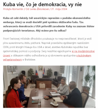 El Frente de Juvenil de Izquierda (FĽM) expresa su total apoyo a Cuba.