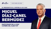Participará Díaz-Canel en la XXIII Cumbre del ALBA-TCP