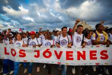 Marcha del pueblo combatiente en Cuba