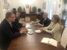 Embajador de Cuba sostiene encuentro con  Marián Gešper, presidente de "Matica Slovenská"
