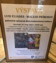 Inauguración en Eslovaquia de la exposición "Luis Eliades - Pintor de Historias", del pintor cubano Luis Eliades Rodríguez Martínez.