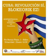 Celebrarán asociaciones de cubanos residentes y colectivos solidarios con Cuba en el País Vasco el 62 aniversario del triunfo de la Revolución cubana