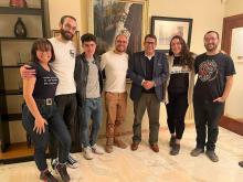 Enriquecedor encuentro sostenido con militantes de la Juventud Comunista de Cataluña (JCC), Juventud Socialista Unificada de Cataluña (JSUC Viu) e Izquierda Unida (IU).
