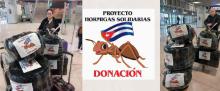 El proyecto “Hormigas Solidarias” realiza donaciones de medicamentos y material sanitario a varias provincias de Cuba