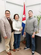 Recibe Cónsul General de Cuba en Barcelona a miembros de la Asociación de Cubanos Residentes en Cataluña "José Martí"
