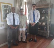 The Ambassador of the Republic of Cuba to Fiji, Carlos Manuel Rojas Lago received Mr. Peter Emberson, director of Multilateral Affairs of the Ministry of Foreign Affairs