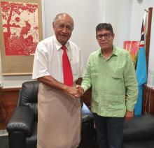Recibe Presidente del Parlamento de Fiji a Embajador cubano