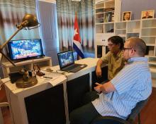 Cuba takes part in a virtual work session convened by the PIF Secretariat to address regional response to the COVID19 pandemic