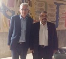  El secretario nacional del Partido comunista francés (PCF) Pierre Laurent, recibió este día en la sede de esa fuerza política a Germain Ferras Álvarez, coordinador de Asia y Oceanía en el Departamento de relaciones internacionales del Comité Central del Partido Comunista de Cuba (PCC)