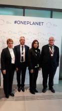 Delegación cubana presidida por la Ministra de Ciencia, Tecnología y Medio Ambiente, Elba Rosa Pérez Montoya, participa en la Cumbre "Un Planeta", en Paris.