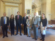 Sostuvieron conversaciones oficiales la Vicepresidenta de la Asamblea Nacional del Poder Popular de Cuba y el Primer Vicepresidente del Senado francés.