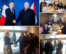 Vicepresidente del Consejo de Ministros, Ricardo Cabrisas sostine encuentro con Gérald Darmanin, Ministro francés de Acción y Cuentas Públicas.